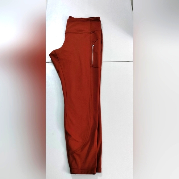 Athleta Rainier Athleisure Rust Pants Size 1X with Pockets - Picture 8 of 8